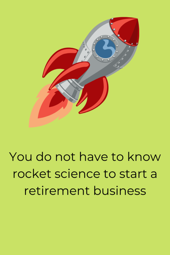 Rocket with text